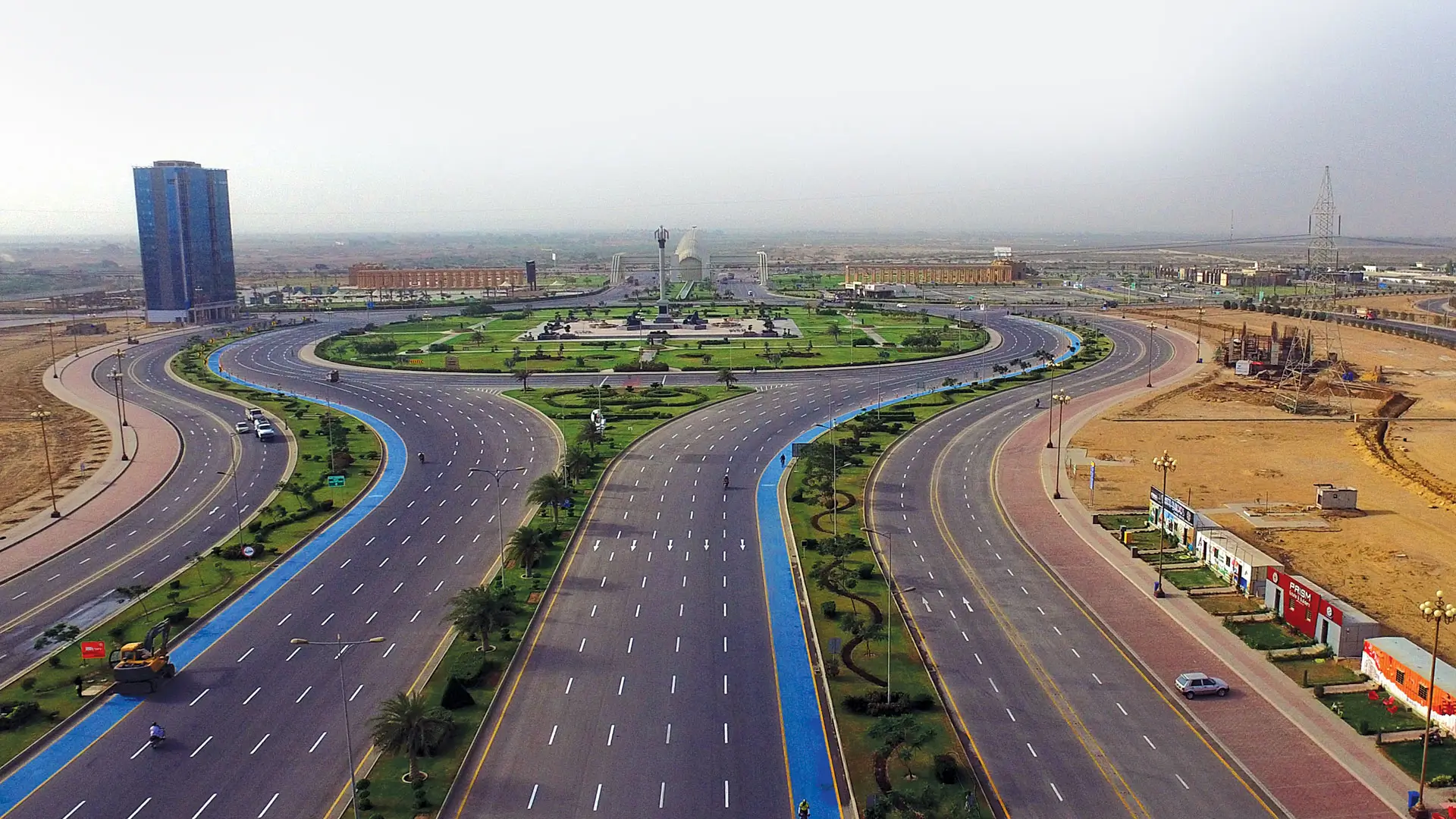 Drone view of bahria town block and prices
